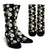 Daisy Pattern Print Design DS07 Crew Socks-JORJUNE.COM