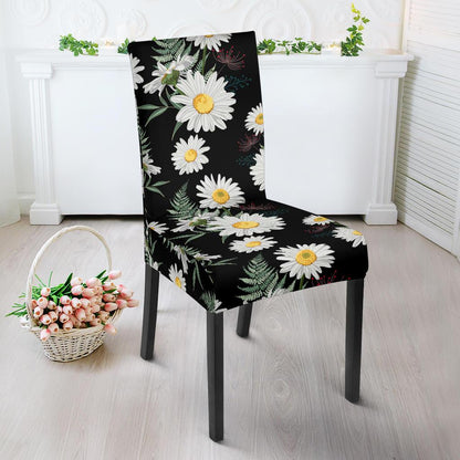 Daisy Pattern Print Design DS07 Dining Chair Slipcover-JORJUNE.COM
