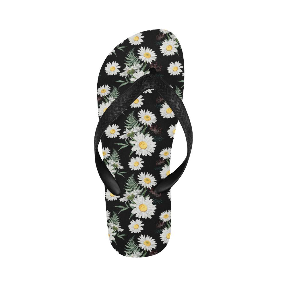 Daisy Pattern Print Design DS07 Flip Flops-JorJune