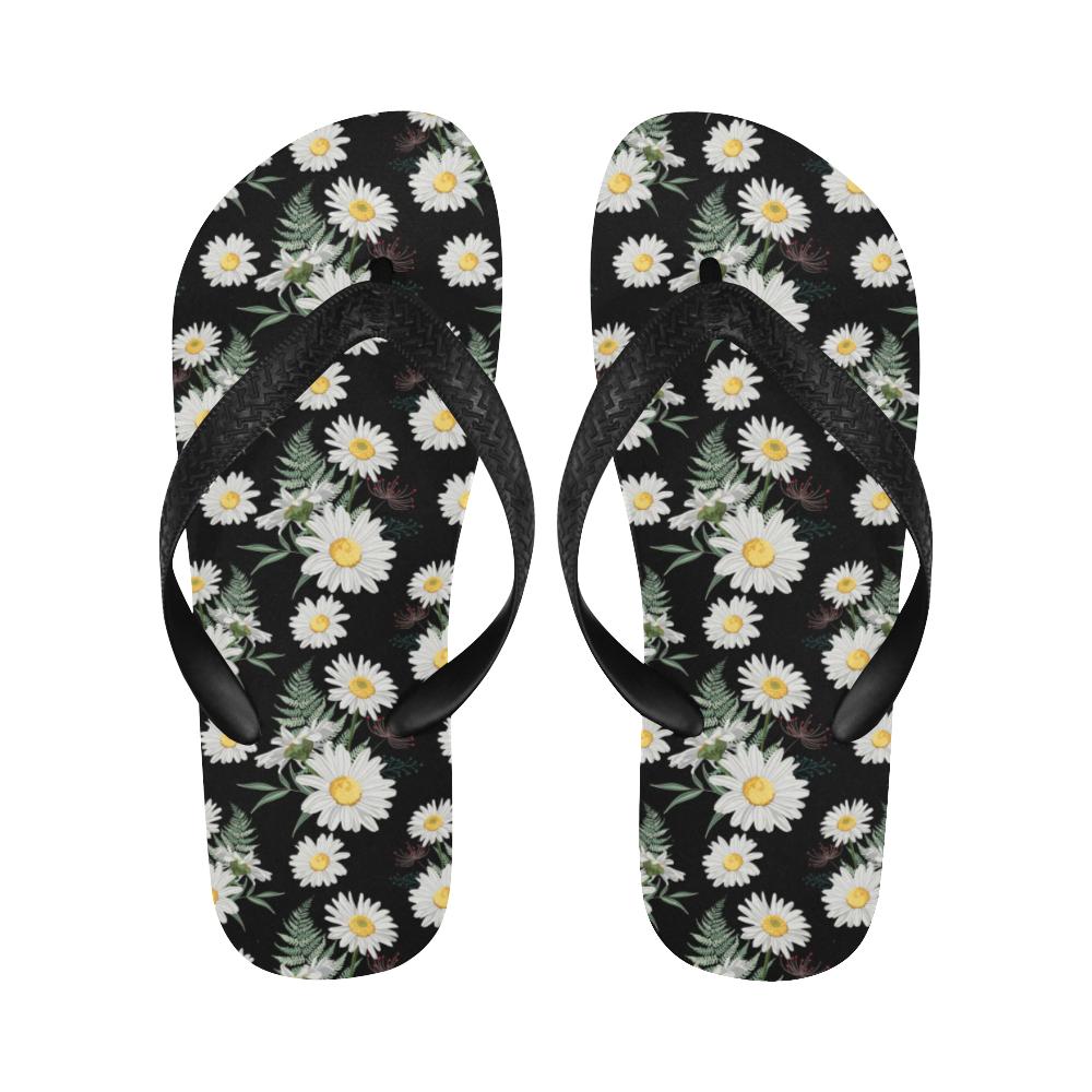 Daisy Pattern Print Design DS07 Flip Flops-JorJune