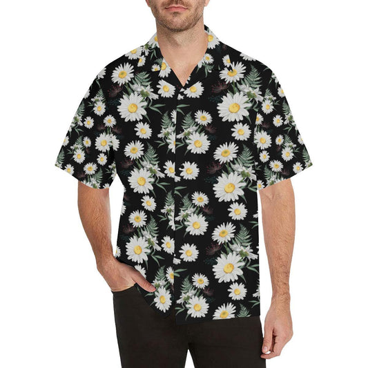 Daisy Pattern Print Design DS07 Men Hawaiian Shirt-JorJune