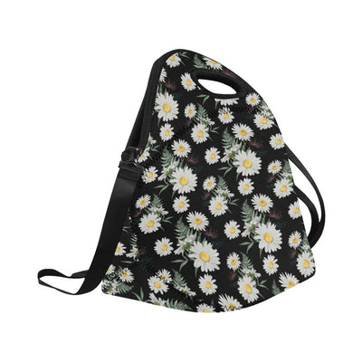 Daisy Pattern Print Design DS07 Neoprene Lunch Bag-JorJune