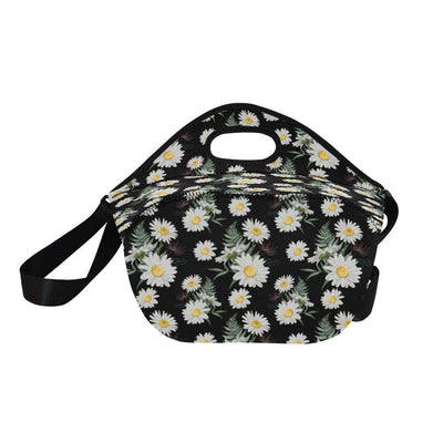 Daisy Pattern Print Design DS07 Neoprene Lunch Bag-JorJune