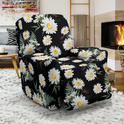 Daisy Pattern Print Design DS07 Recliner Slipcover-JORJUNE.COM