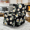 Daisy Pattern Print Design DS07 Recliner Slipcover-JORJUNE.COM