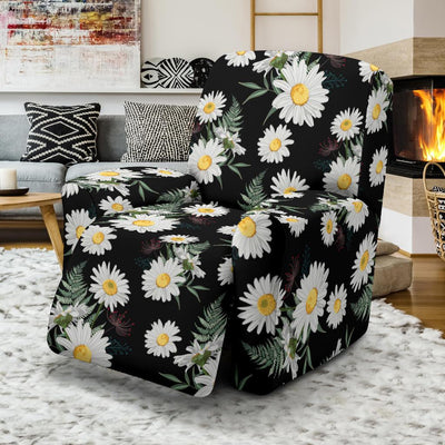 Daisy Pattern Print Design DS07 Recliner Slipcover-JORJUNE.COM