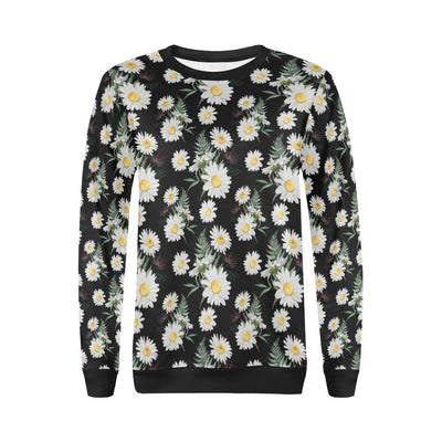 Daisy Pattern Print Design DS07 Women Long Sleeve Sweatshirt-JorJune