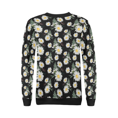 Daisy Pattern Print Design DS07 Women Long Sleeve Sweatshirt-JorJune