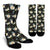 Daisy Pattern Print Design DS08 Crew Socks-JORJUNE.COM