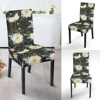 Daisy Pattern Print Design DS08 Dining Chair Slipcover-JORJUNE.COM