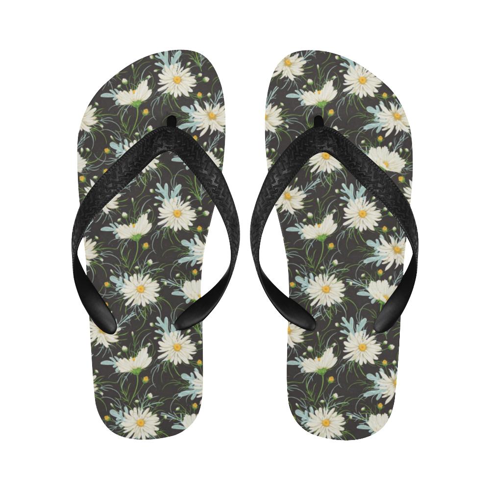 Daisy Pattern Print Design DS08 Flip Flops-JorJune