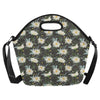 Daisy Pattern Print Design DS08 Neoprene Lunch Bag-JorJune