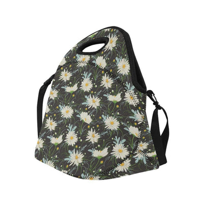 Daisy Pattern Print Design DS08 Neoprene Lunch Bag-JorJune