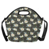 Daisy Pattern Print Design DS08 Neoprene Lunch Bag-JorJune