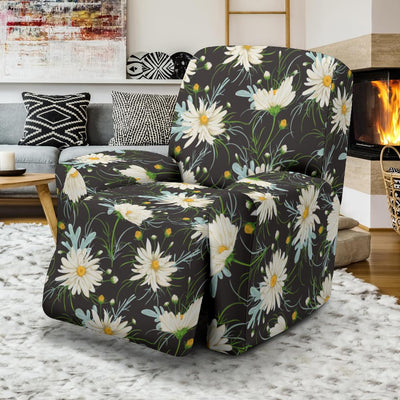 Daisy Pattern Print Design DS08 Recliner Slipcover-JORJUNE.COM