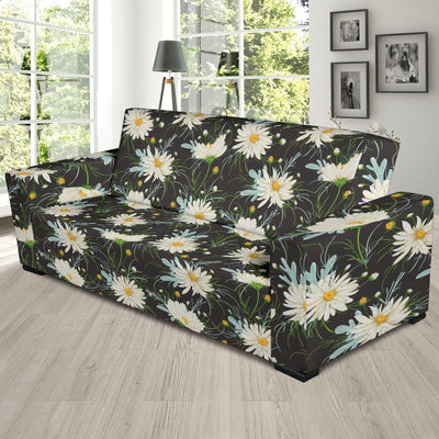 Daisy Pattern Print Design DS08 Sofa Slipcover-JORJUNE.COM