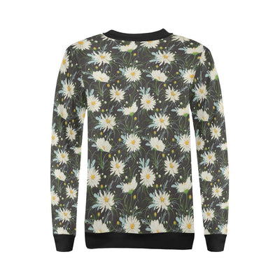 Daisy Pattern Print Design DS08 Women Long Sleeve Sweatshirt-JorJune