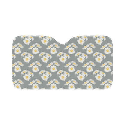 Daisy Pattern Print Design DS09 Car Sun Shade-JorJune