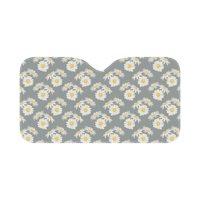 Daisy Pattern Print Design DS09 Car Sun Shade-JorJune