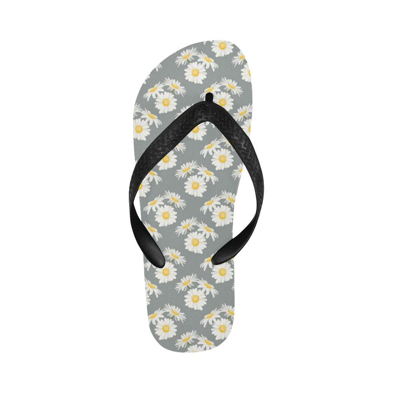 Daisy Pattern Print Design DS09 Flip Flops-JorJune