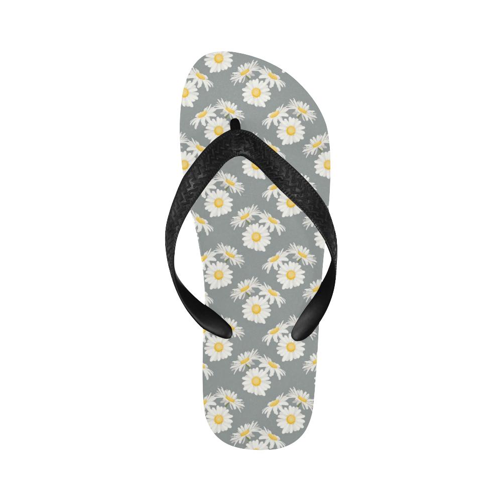 Daisy Pattern Print Design DS09 Flip Flops-JorJune