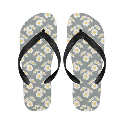 Daisy Pattern Print Design DS09 Flip Flops-JorJune