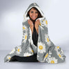 Daisy Pattern Print Design DS09 Hooded Blanket-JORJUNE.COM