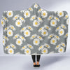 Daisy Pattern Print Design DS09 Hooded Blanket-JORJUNE.COM