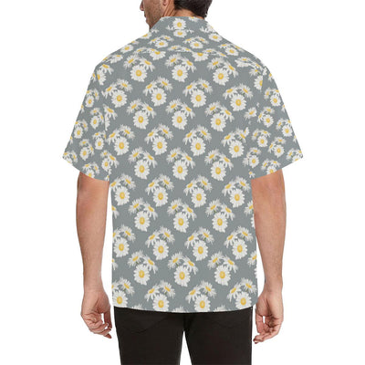 Daisy Pattern Print Design DS09 Men Hawaiian Shirt-JorJune