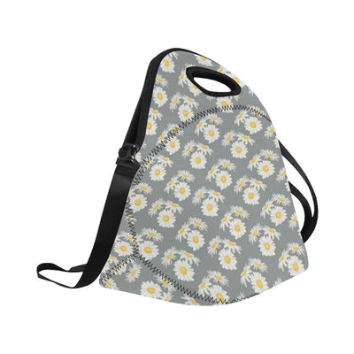 Daisy Pattern Print Design DS09 Neoprene Lunch Bag-JorJune