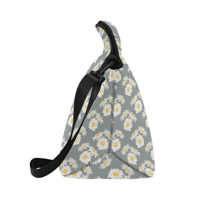 Daisy Pattern Print Design DS09 Neoprene Lunch Bag-JorJune