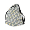 Daisy Pattern Print Design DS09 Neoprene Lunch Bag-JorJune