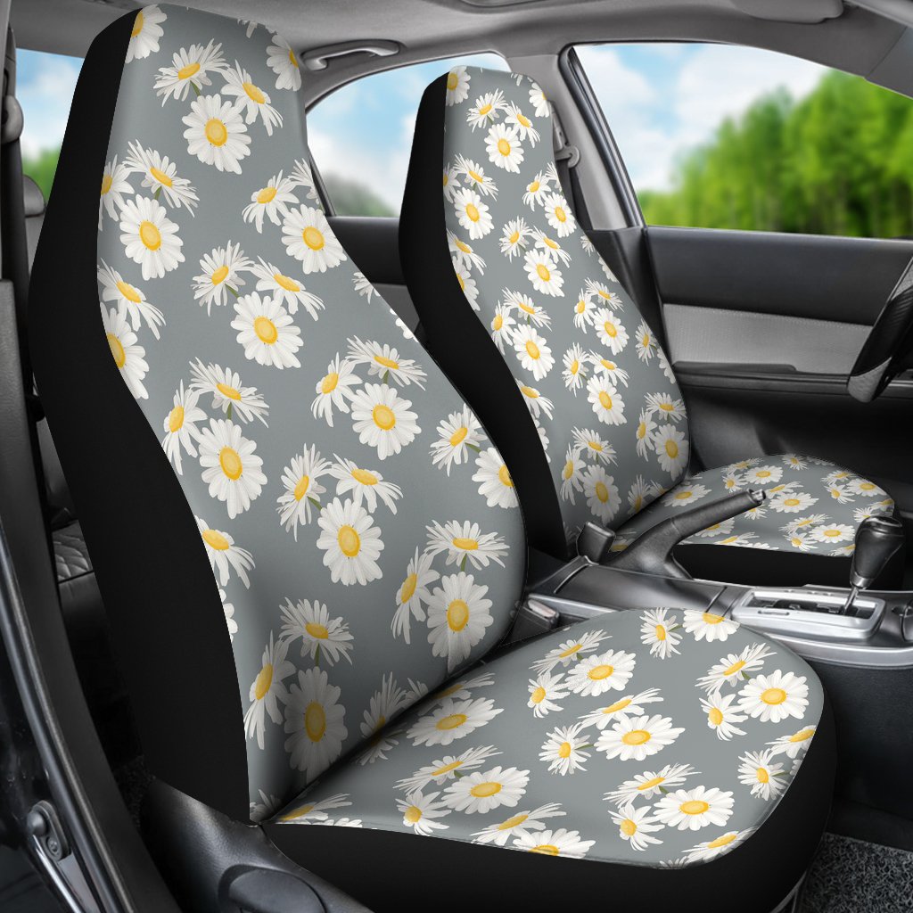 Daisy Pattern Print Design DS09 Universal Fit Car Seat Covers