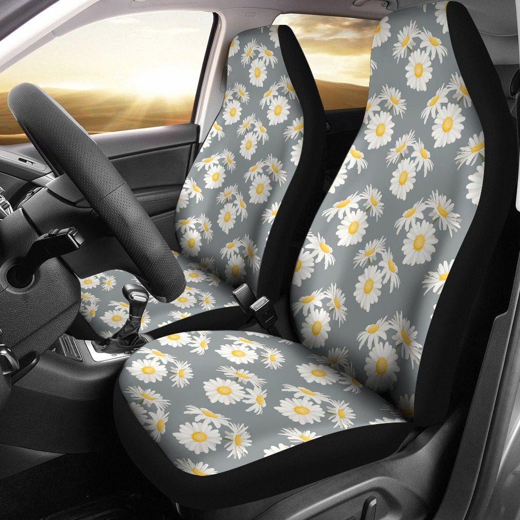 Daisy Pattern Print Design DS09 Universal Fit Car Seat Covers