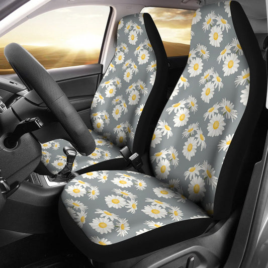 Daisy Pattern Print Design DS09 Universal Fit Car Seat Covers