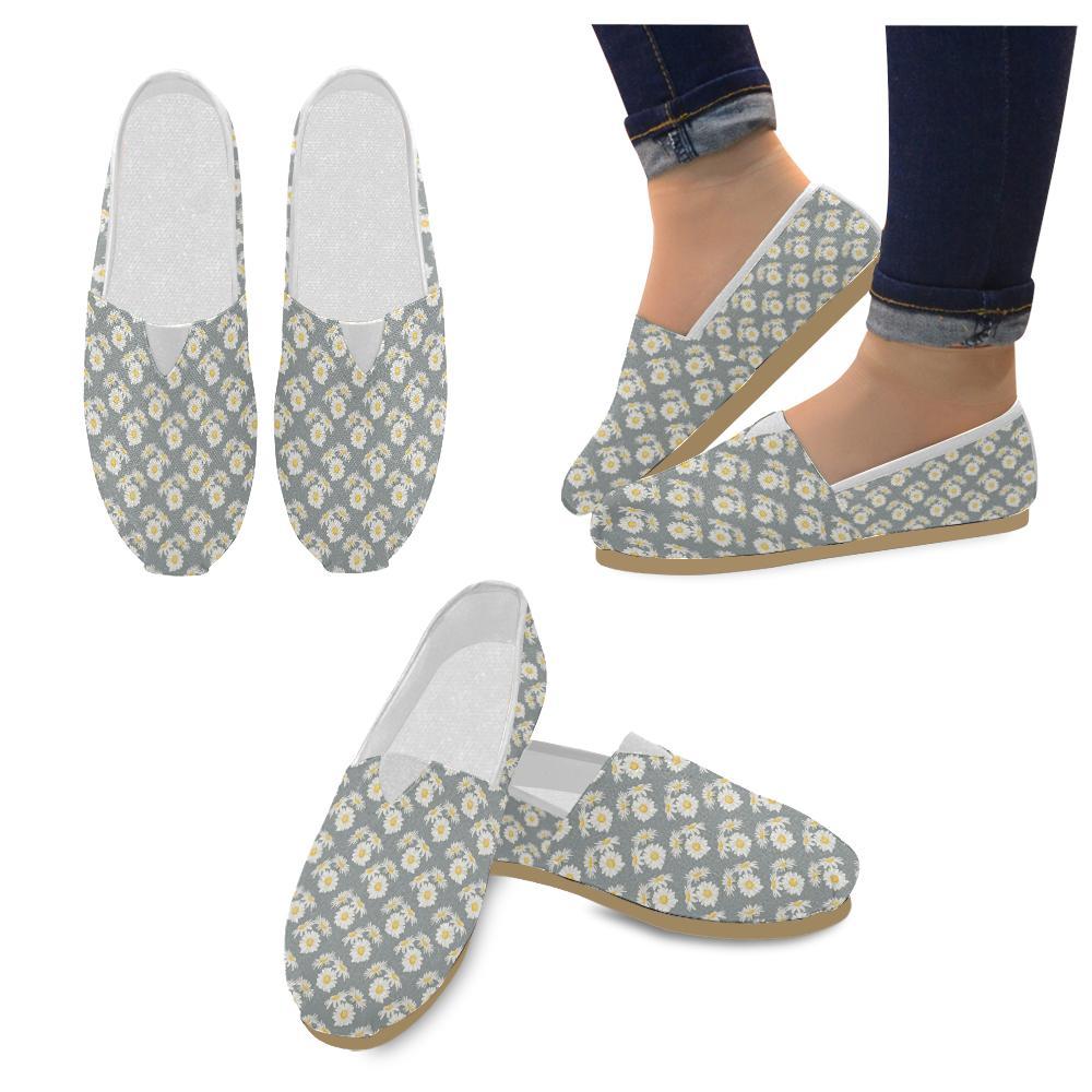 Daisy Pattern Print Design DS09 Women Casual Shoes-JorJune.com