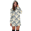 Daisy Pattern Print Design DS09 Women Hoodie Dress