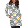 Daisy Pattern Print Design DS09 Women Hoodie Dress