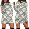 Daisy Pattern Print Design DS09 Women Hoodie Dress