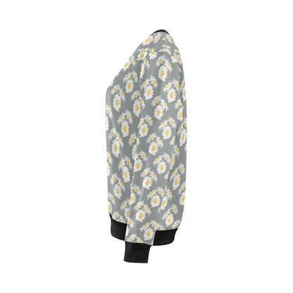 Daisy Pattern Print Design DS09 Women Long Sleeve Sweatshirt-JorJune