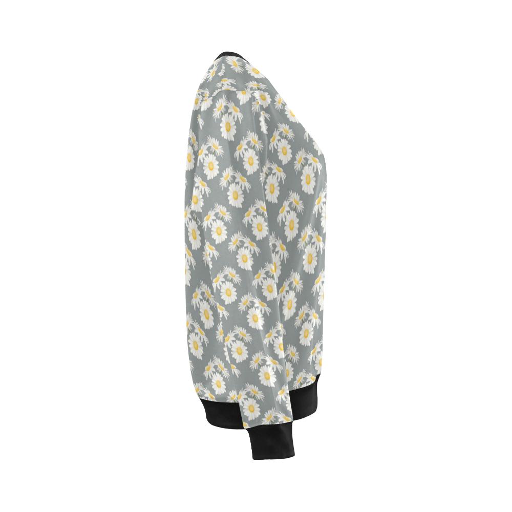 Daisy Pattern Print Design DS09 Women Long Sleeve Sweatshirt-JorJune