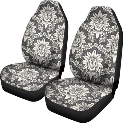 Damask Elegant Print Pattern Universal Fit Car Seat Covers