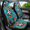 Day Of The Dead Old School Girl Design Universal Fit Car Seat Covers