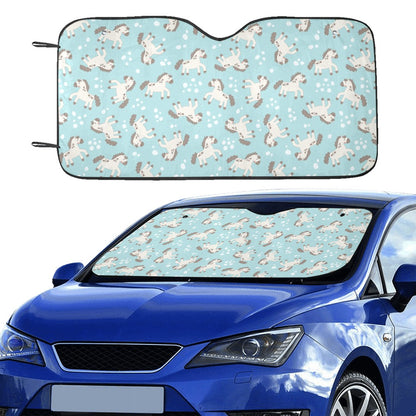 Horse Cute Print Design LKS306 Car front Windshield Sun Shade