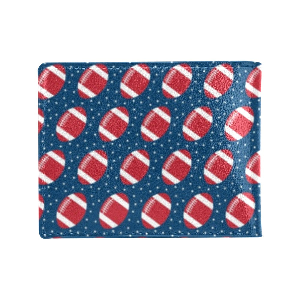 American Football Star Design Pattern Men's ID Card Wallet