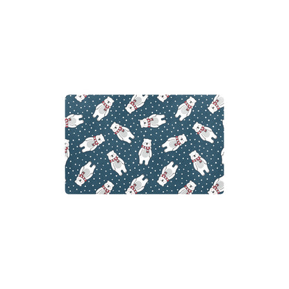 Polar Bear Pattern Print Design PB05 Kitchen Mat