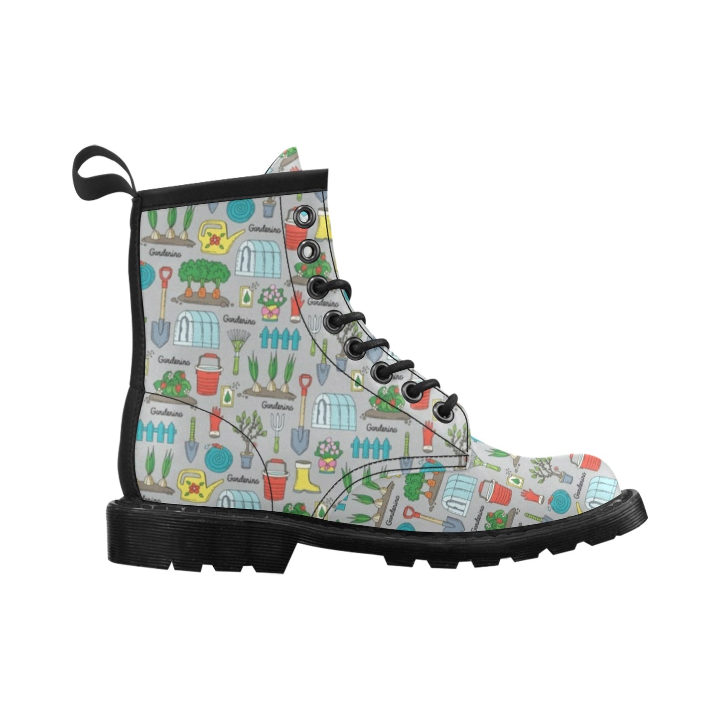 Gardening Pattern Print Design G07 Women's Boots