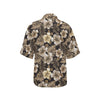 Brown Hibiscus Tropical Women's Hawaiian Shirt