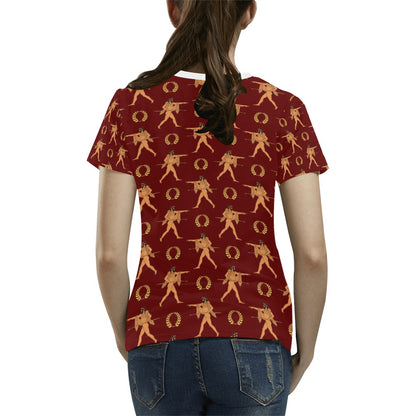 Ancient Greek Print Design LKS307 Women's  T-shirt