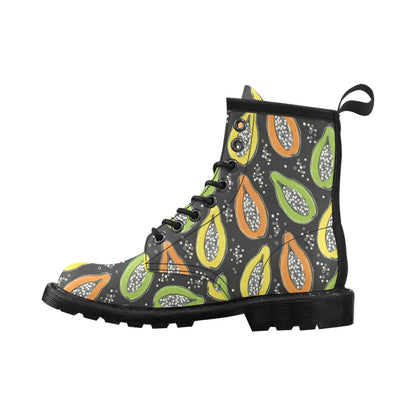 Papaya Pattern Print Design PP05 Women's Boots